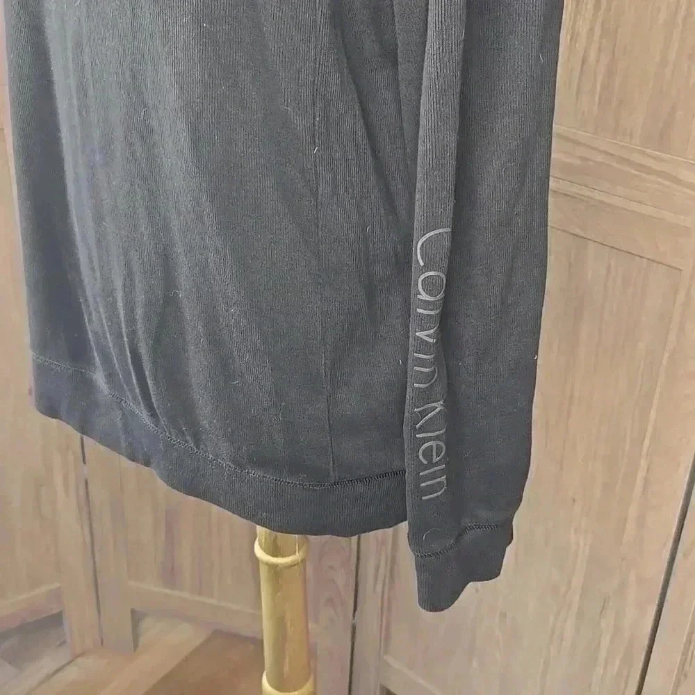 Calvin Klein Men's Black Quarter-Zip Sweater pullover